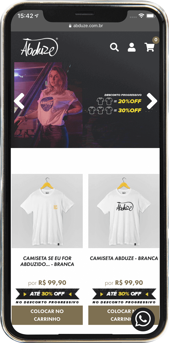 Loja da Abduze feita na Tray