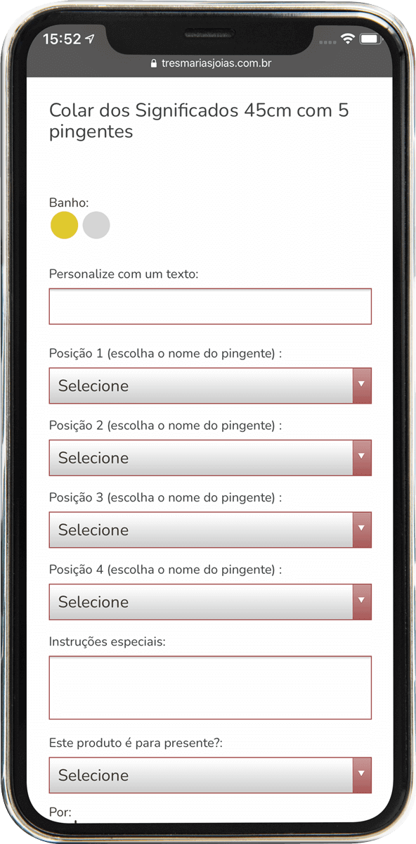 Loja da TrêsMarias feita na Tray